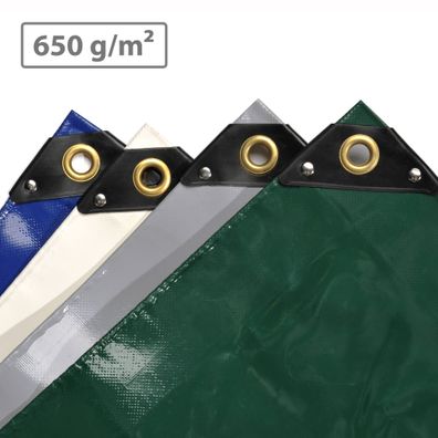 NEMAXX Premium Abdeckplane in unterschiedlichen Größen und Farben mit Ösen, 650 g/ m²
