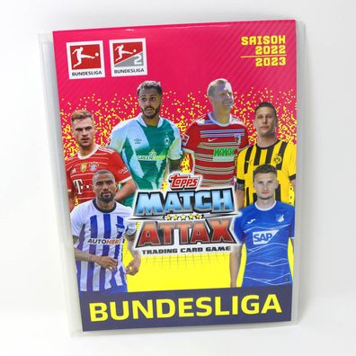 Topps Match Attax Bundesliga Karten Saison 2022/2023 - 1 Sammelmappe Sammelkarten