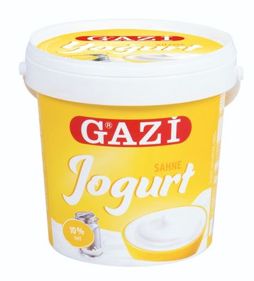 Gazi Süzme Joghurt 1x 1kg Sahne-Joghurt stichfest 10% Fett extra cremig & supersahnig