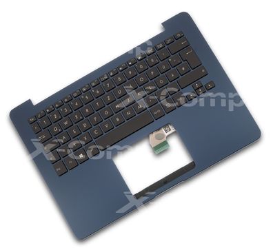 Tastatur DE Schwarz/ Blau inkl. Topcase inkl. Backlight für Asus UX430U UX430UA ...