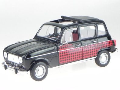 Renault 4 R4 Parisienne 1964 schwarz rot Modellauto 185242 Norev 1:18