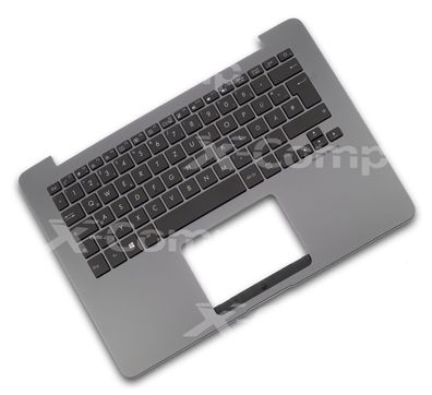Tastatur DE Schwarz/ Grau inkl. Topcase inkl. Backlight für Asus UX3400UA UX430U ...