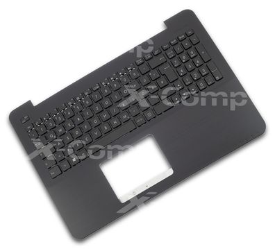 Tastatur DE Schwarz/ Schwarz inkl. Topcase inkl. Backlight für Asus F555LD F555LJ ...