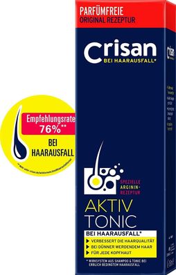 Crisan Aktiv Tonic Haarwasser gegen Haarausfall Haarpflegemittel Arginin 150 ml
