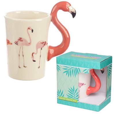 Flamingo geformter Henkel Tasse aus Dolomit-Keramik