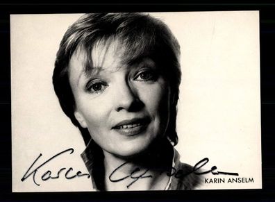 Karin Anselm Rüdel Autogrammkarte Original Signiert + F 13016