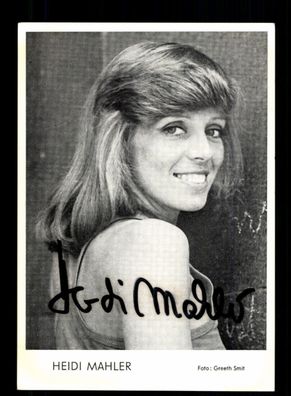 Heidi Mahler Autogrammkarte Original Signiert + F 13061