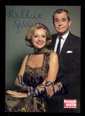 Nadja Tiller und Walter Giller Autogrammkarte Original Signiert + F 13209
