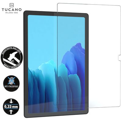 Tucano Samsung Galaxy Tab A7 (2020) Voll Hartglas Panzer Glas Anti-Fingerabdruck