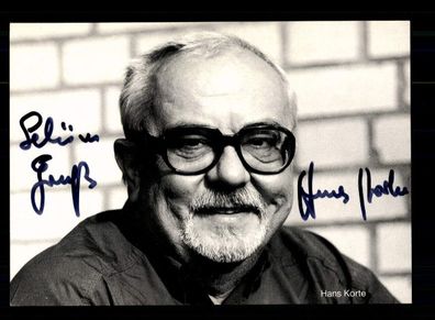 Hans Korte Rüdel Autogrammkarte Original Signiert + F 14053