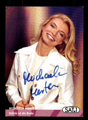 Michaela Merten Katrin ist die Beste Autogrammkarte Original Signiert + F 14225