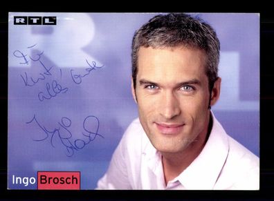Ingo Brosch RTL Autogrammkarte Original Signiert + F 14387
