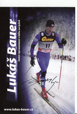 Lukas Bauer Autogrammkarte Original Signiert Nordische Kombination + A 225644