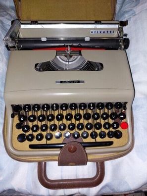 Vintage - Olivetti / Lettera 22 Reiseschreibmaschine - 60er Jahre