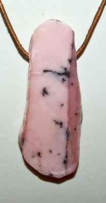 Andenopal pink Anhänger in AA-Qualität - 6,4 cm; 20,4 g - 102 ct ; traumhaft
