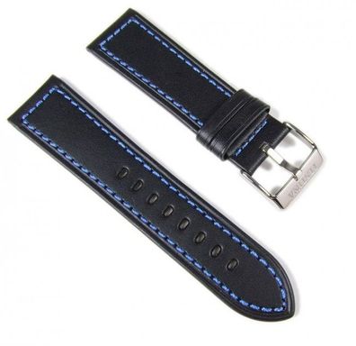 Festina Ersatzband Uhrenarmband Leder 24mm schwarz / Blau F16491/3