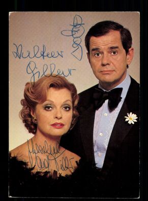 Nadja Tiller und Walter Giller Autogrammkarte Original Signiert + F 13216