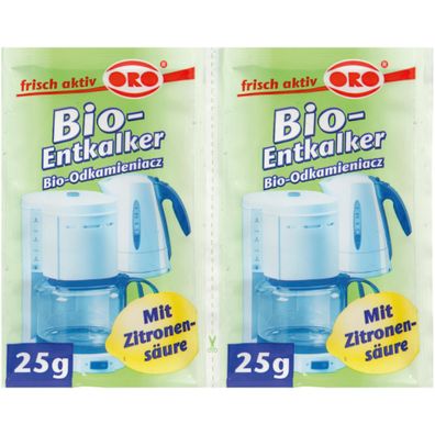 Bio Entkalker Universalentkalker für Kaffeemaschine Wasserkocher 2 - 20er Pack