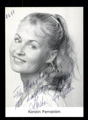 Kerstin Fernström Autogrammkarte Original Signiert + F 14196