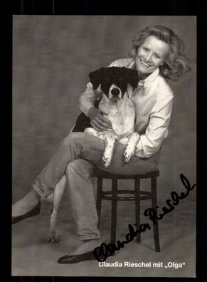 Claudia Rieschel Autogrammkarte Original Signiert + F 14285
