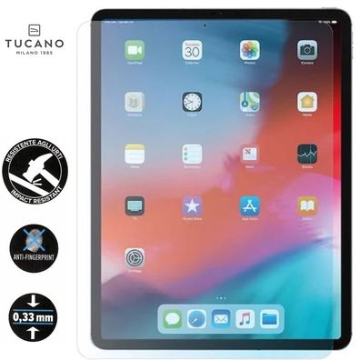 Tucano 9h Hartglas für Apple iPad Pro 12.9" (2021) (2020) Panzer Schutzglas Glas