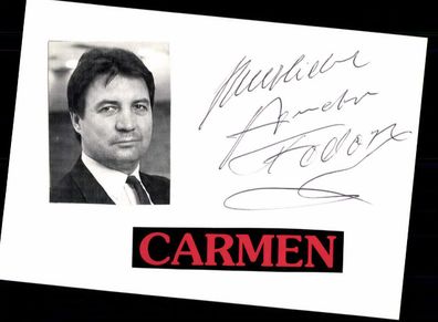 Antal Fodor Musical Carmen Original Signiert + M 9212