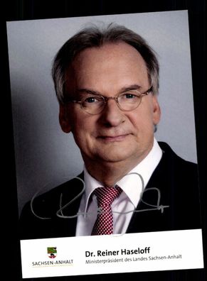 Reiner Haseloff Ministerpräsident Sachsen Anhalt Original Signiert + 9913
