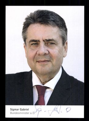 Sigmar Gabriel SPD Vorsitzender 2009-2017 Original Signiert + 10072