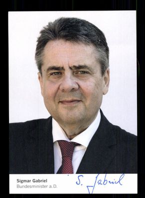 Sigmar Gabriel SPD Vorsitzender 2009-2017 Original Signiert + 10075