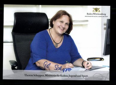 Theresa Schopper Autogrammkarte Original Signiert + 10547