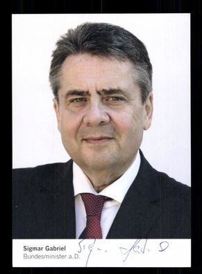 Sigmar Gabriel SPD Vorsitzender 2009-2017 Original Signiert + 10073