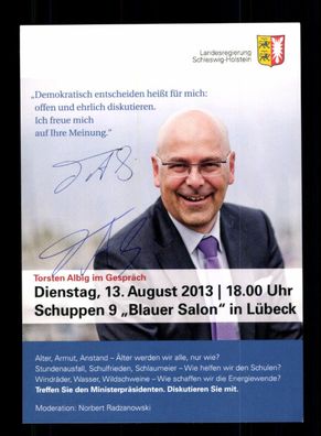 Tosten Albig Ministerpräsident des Landes Schleswig Holstein 2012-2017 + 10258