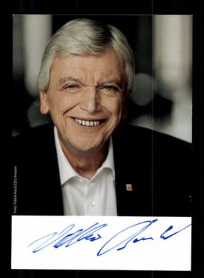 Volker Bouffier Hessischer Ministerpräsident 2010-2022 Original Signiert + 10268