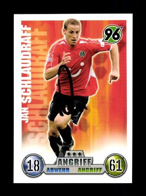 Jan Schlaudraff Hannover 96 Match Attax Card Original Signiert+ A 225717