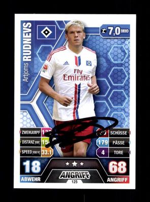 Artjoms Rudnevs Hamburger SV Match Attax Card Original Signiert + A 225772