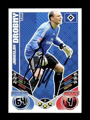 Jaroslav Drobny Hamburger SV Match Attax Card Original Signiert + A 225797