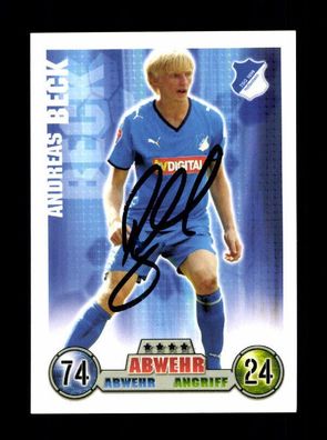 Andreas Beck TSG Hoffenheim Match Attax Card Original Signiert + A 225804