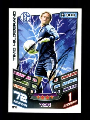 Timo Hildebrand FC Schalke 04 Match Attax Card Original Signiert + A 225822