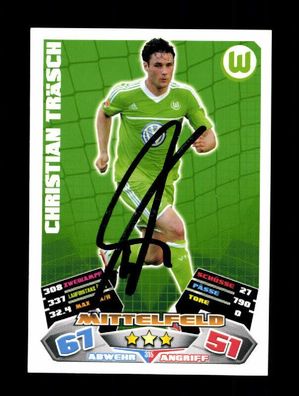 Christian Träsch VFL Wolfsburg Match Attax Card Original Sign. + A 225857