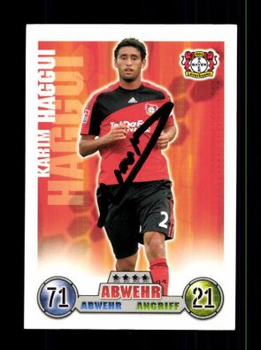 Karim Haggui Bayer Leverkusen Match Attax Card Original Signiert + A 225982