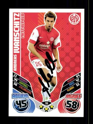Andreas Ivanschitz FSV Mainz 05 Match Attax Card Original Signiert + A 226003