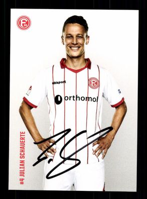 Julian Schauerte Autogrammkarte Fortuna Düsseldorf 2017-18 Original Sig + A 225645