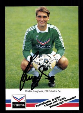 Walter Junghans Autogrammkarte FC Schalke 04 1986-87 Original + A 225670