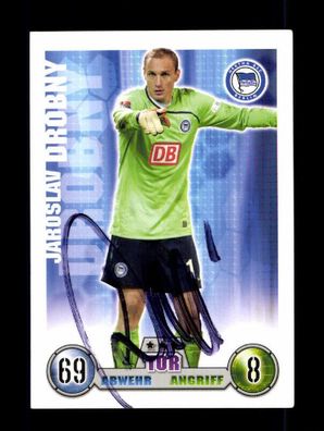 Jaroslav Drobny Hertha BSC Berlin Match Attax Card Original Signiert + A 225697