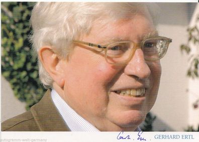 Gerhard Ertl Autogrammkarte Origiginal Signiert Nobelpreisträger + 226088
