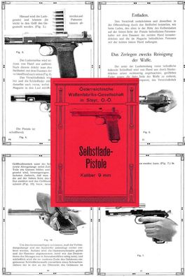 Nachdruck Bedienungsanleitung Pistole Steyr M1912 Österreich