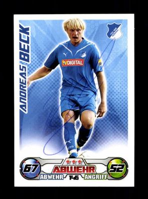 Andreas Beck TSG Hoffenheim Match Attax Card Original Signiert + A 225806