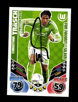 Christian Träsch VFL Wolfsburg Match Attax Card Original Sign. + A 225855