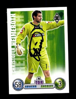 Christofer Heimeroth Borussia Mönchengladbach Match Attax Card Orig. + A 225877