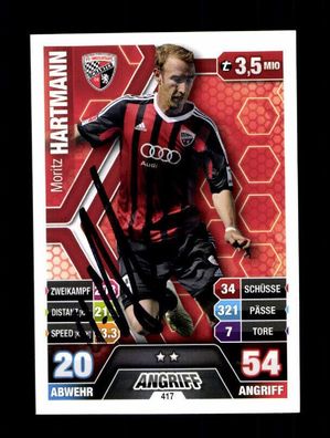 Moritz Hartmann FC Ingolstadt Match Attax Card Original Signiert + A 225897